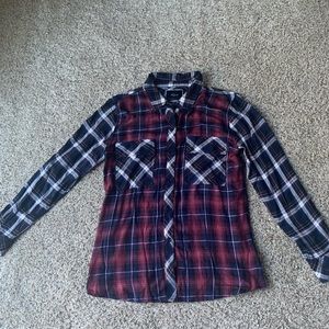Rails plaid long sleeve button up top size small